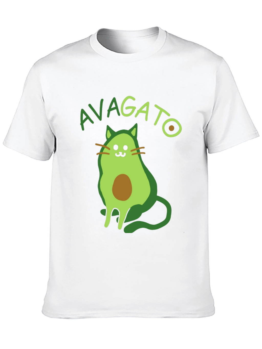Avagato T-Shirt - Avocado Cat Graphic Tee