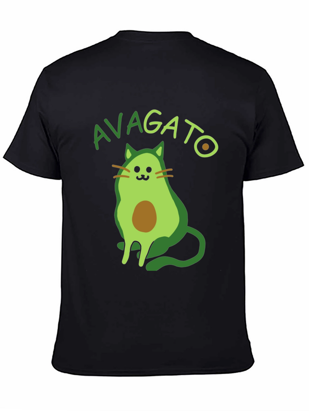Avagato T-Shirt - Avocado Cat Graphic Tee