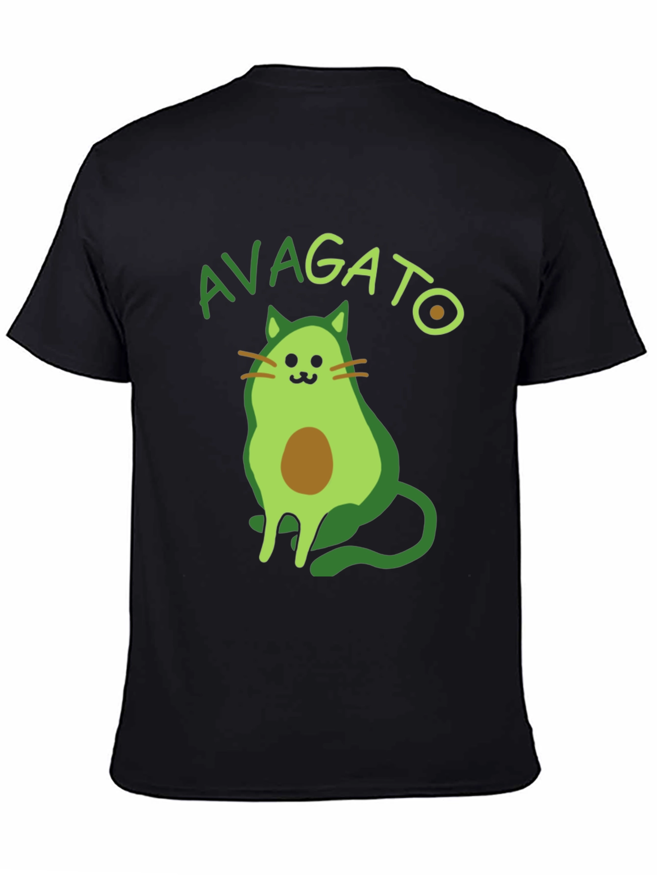 Avagato T-Shirt - Avocado Cat Graphic Tee