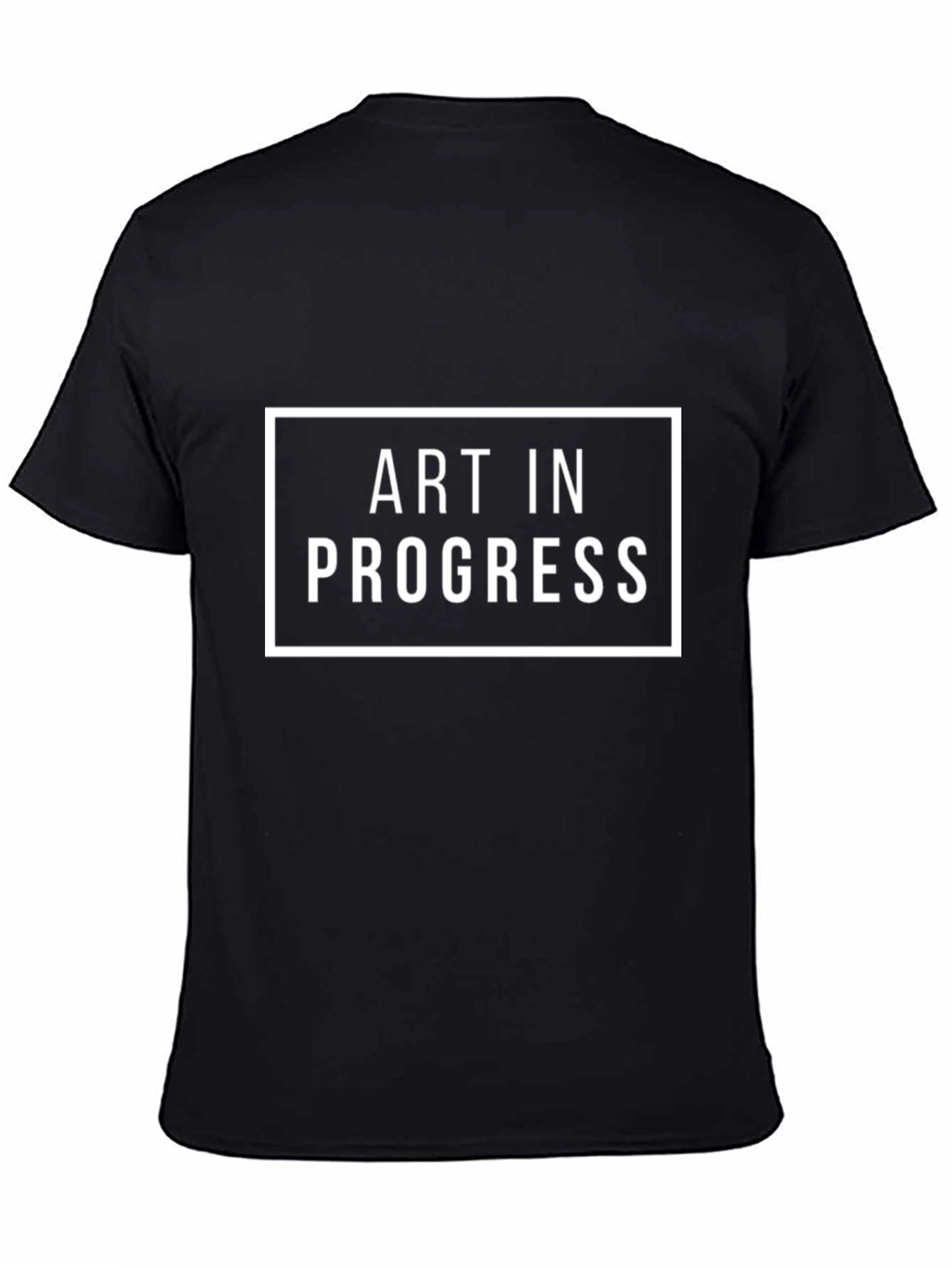 Art in Progress Graphic Tee - Black Casual T-Shirt