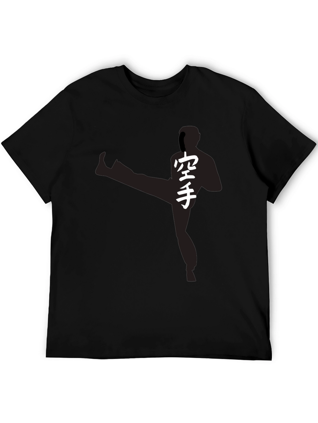 Karate Silhouette Graphic Tee - Martial Arts Style