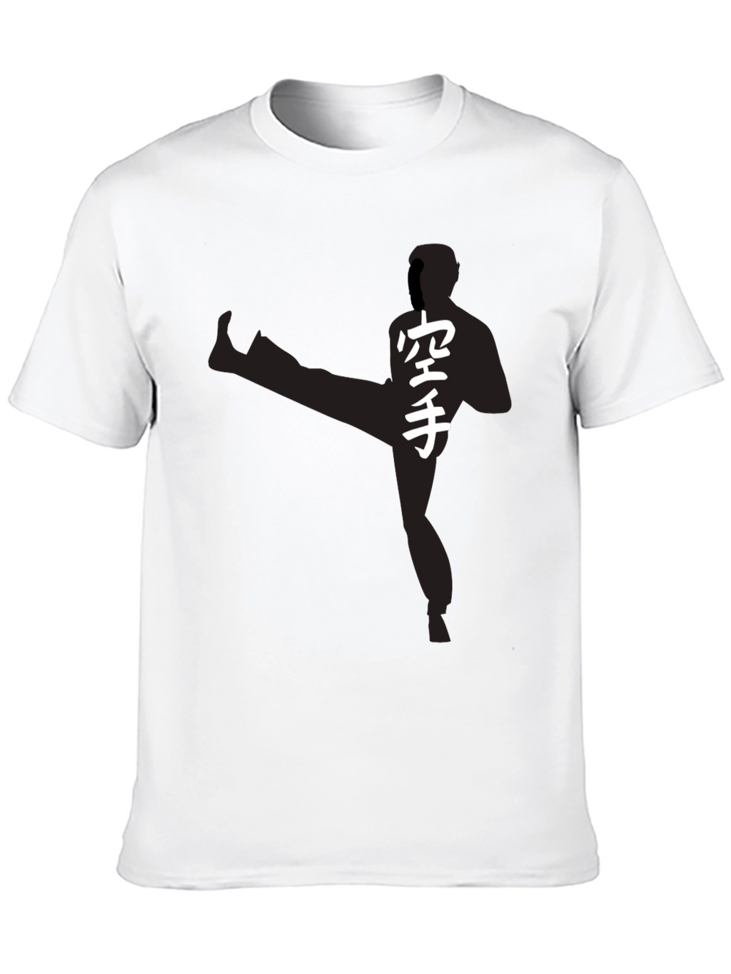 Karate Silhouette Graphic Tee - Martial Arts Style