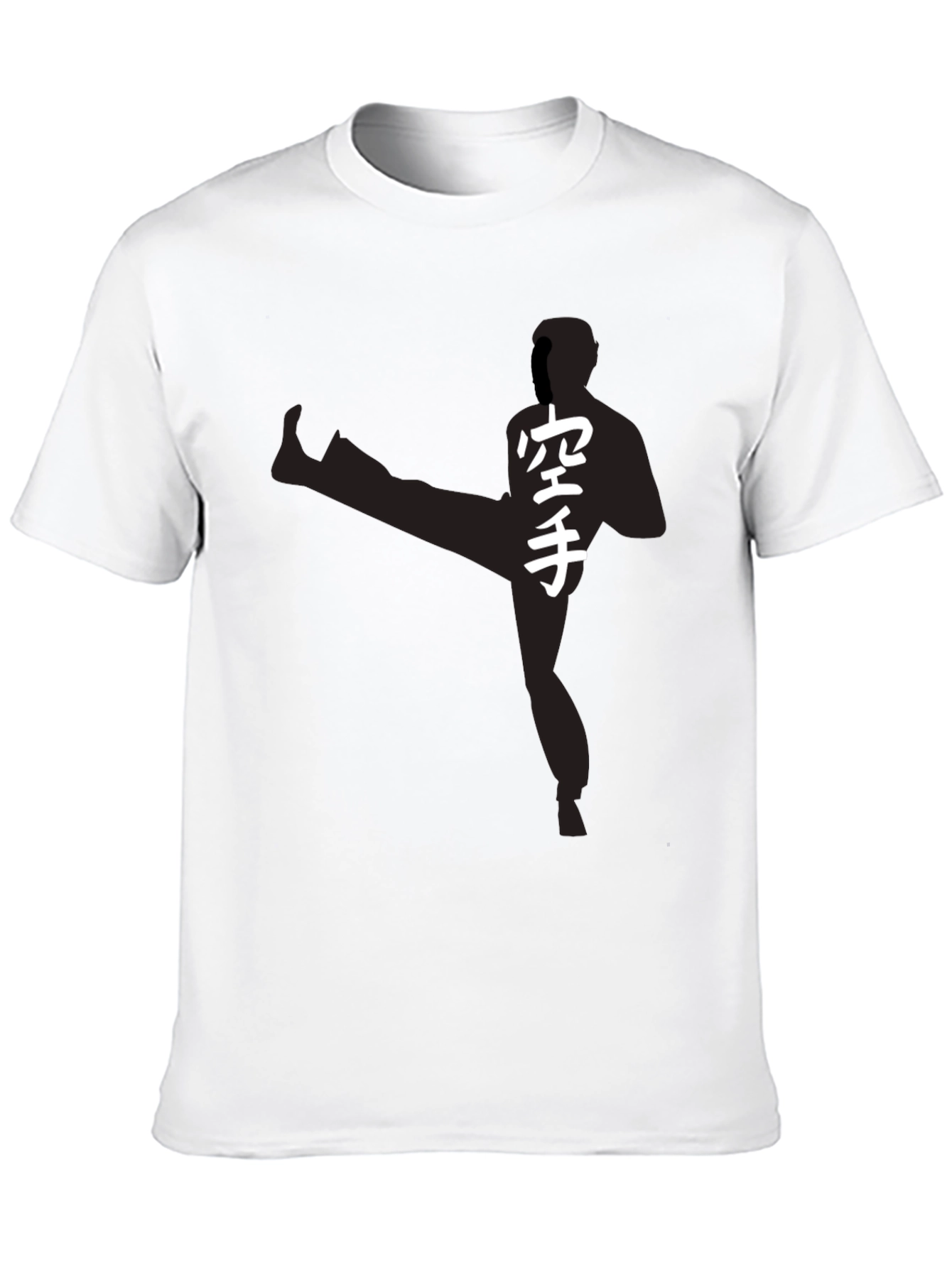 Karate Silhouette Graphic Tee - Martial Arts Style