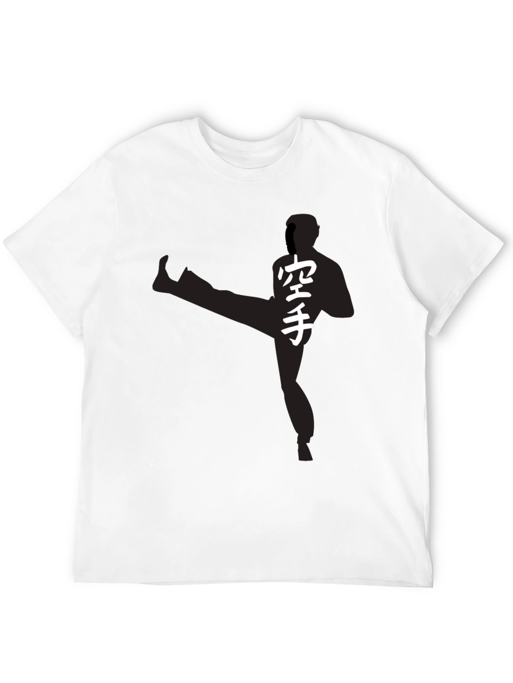 Karate Silhouette Graphic Tee - Martial Arts Style