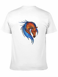 Horse Graphic Tee - Stylish Mens Black T-Shirt