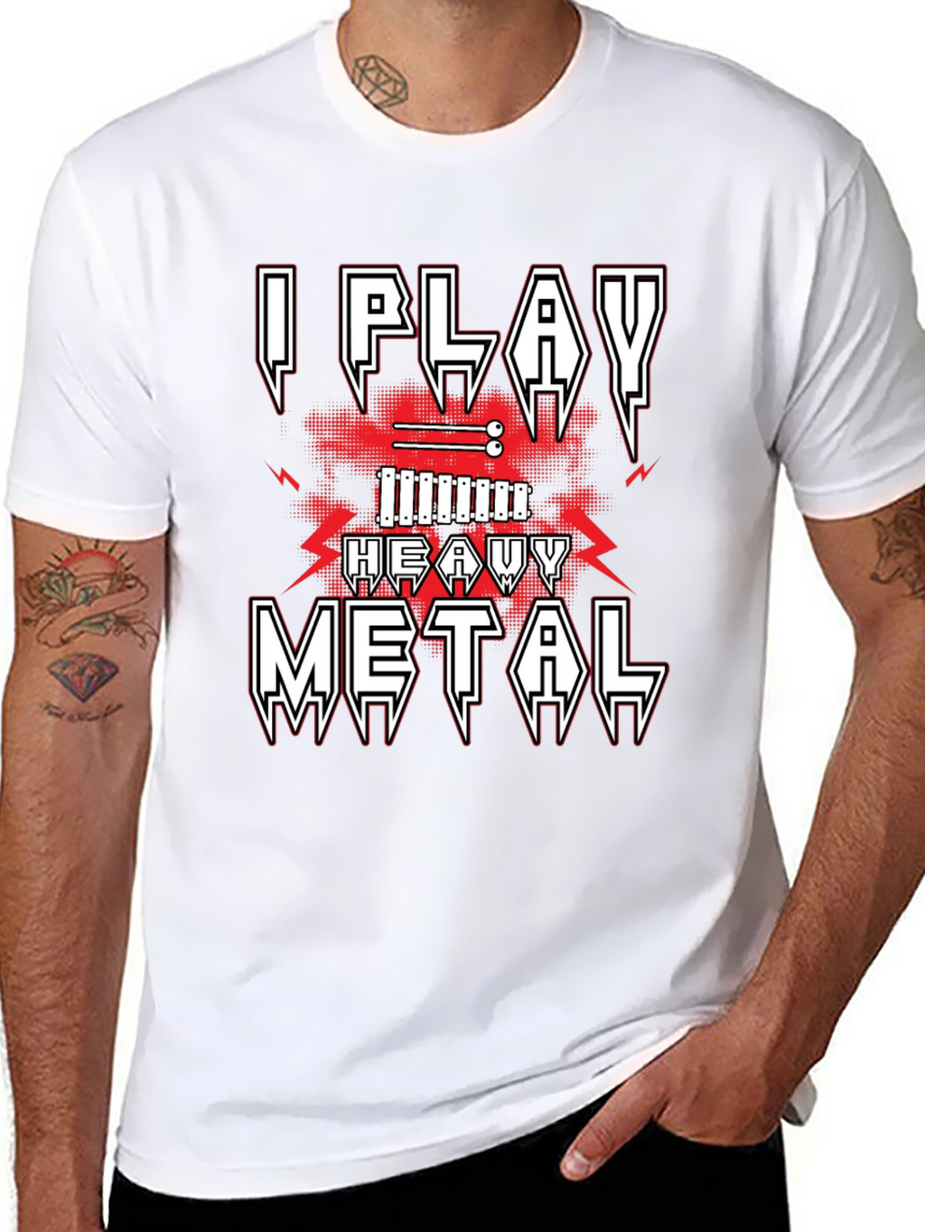 I Play Heavy Metal T-Shirt - Musician Tee