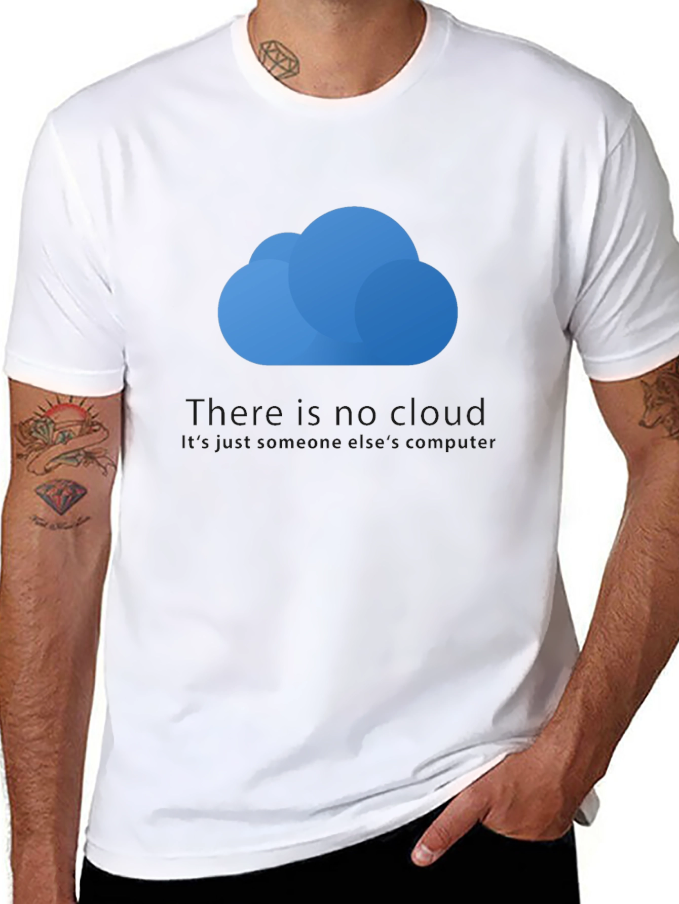 Cloud Computer T-Shirt - Tech Geek Style