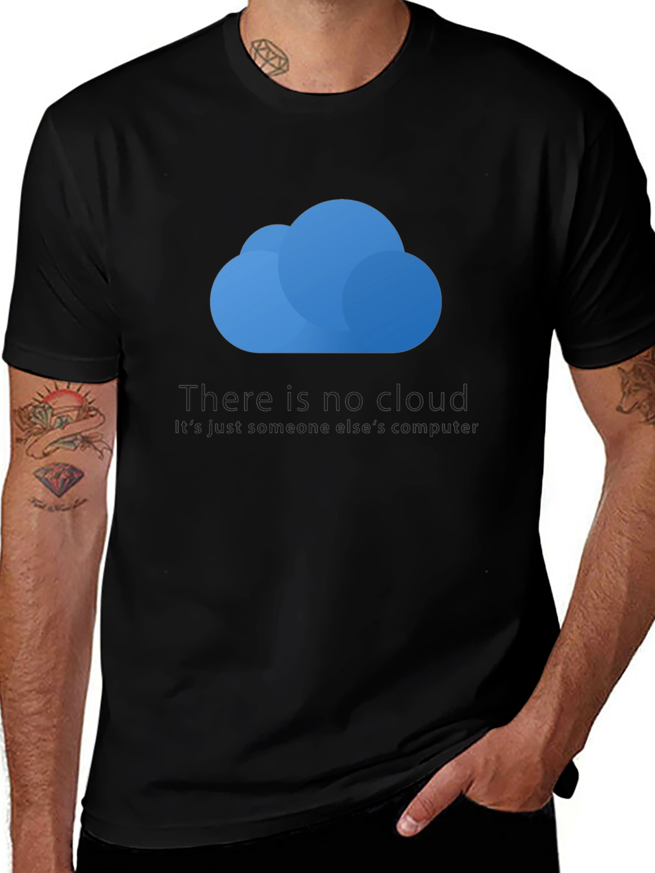 Cloud Computer T-Shirt - Tech Geek Style