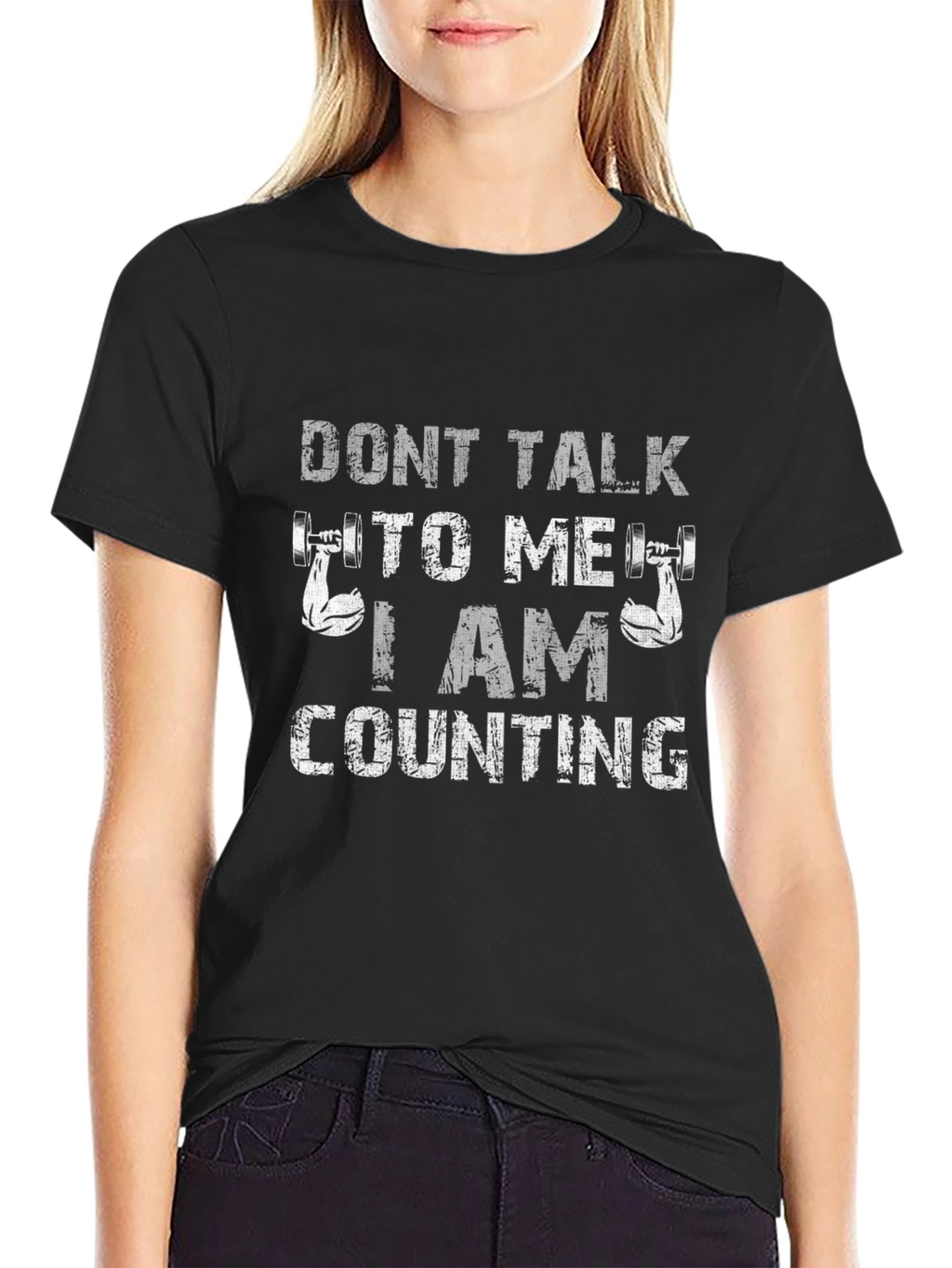 Dont Talk To Me I Am Counting Gym T-Shirt