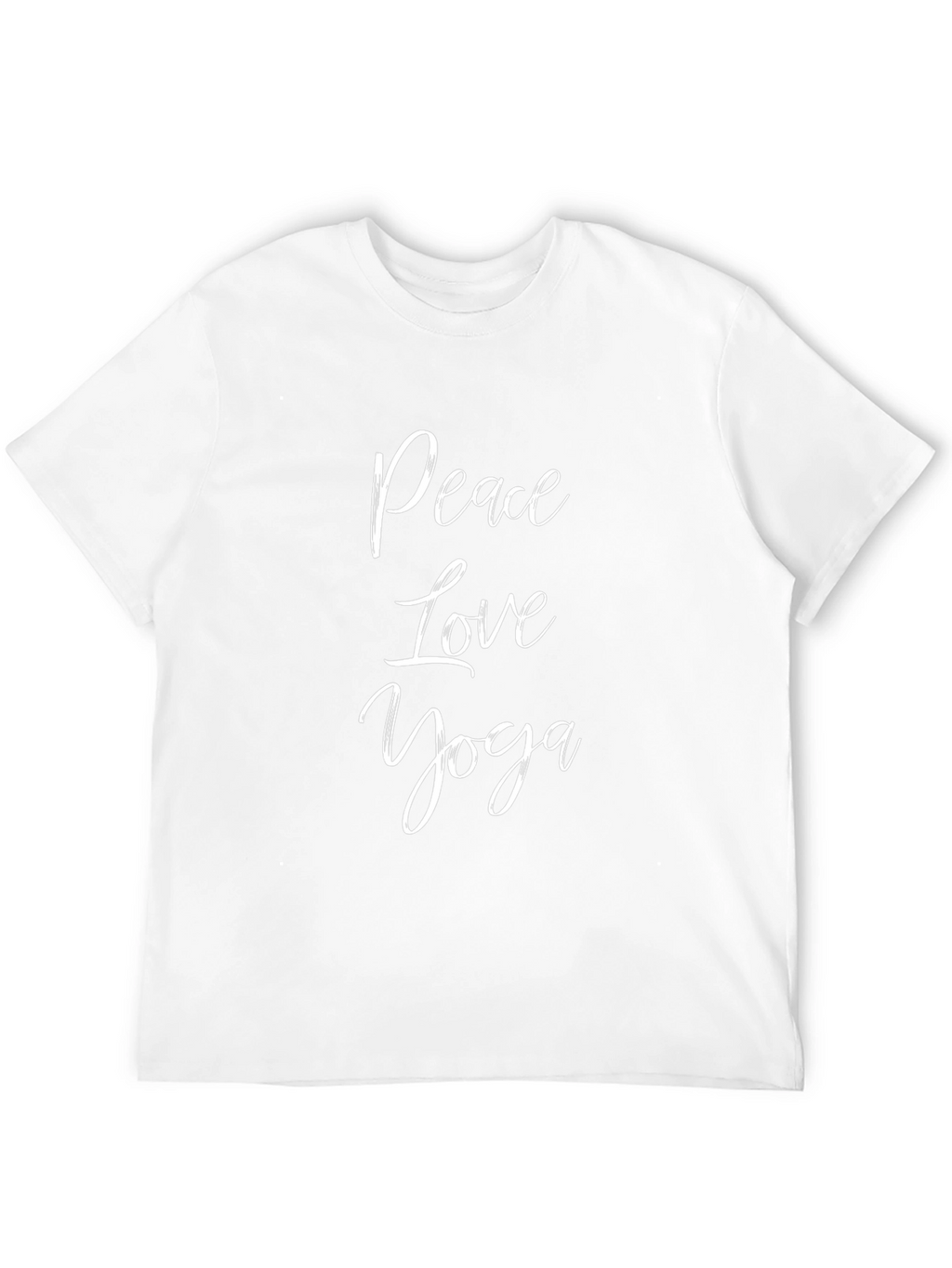 Peace Love Yoga T-Shirt - Trendy Graphic Tee