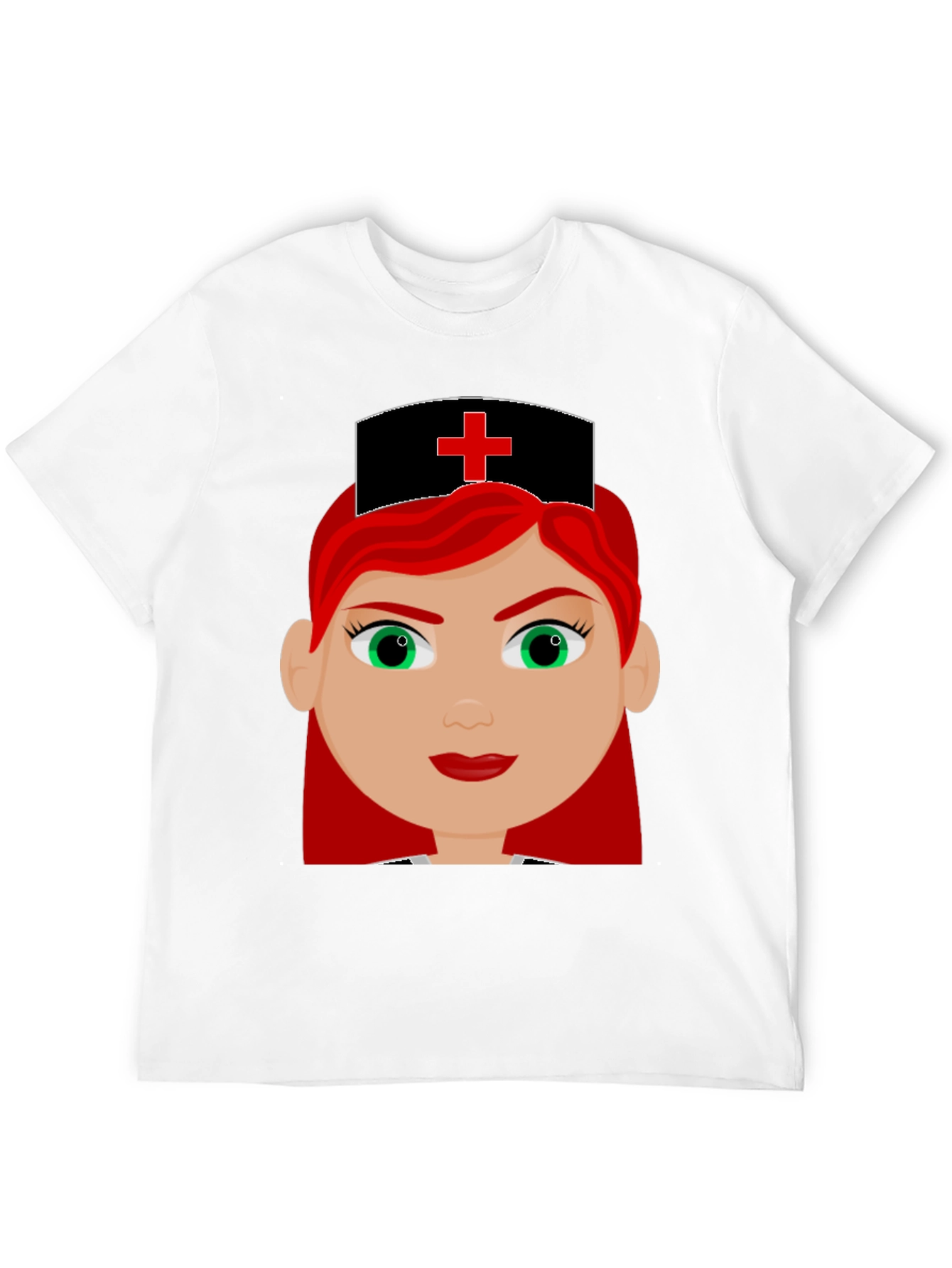 Nurse Cartoon Graphic T-Shirt