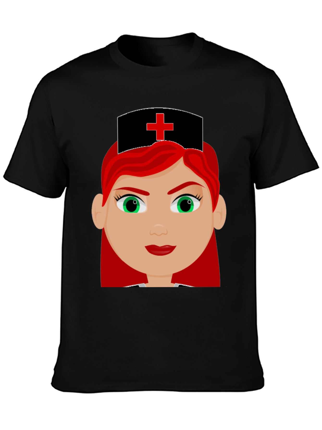 Nurse Cartoon Graphic T-Shirt