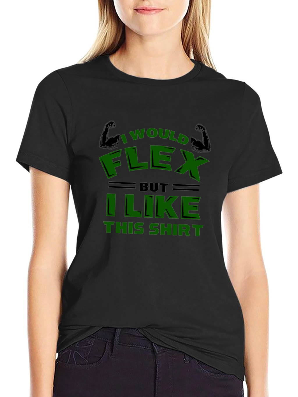 Funny I Would Flex Graphic T-Shirt