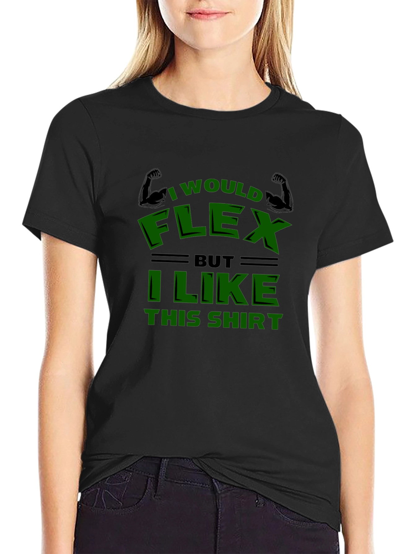 Funny I Would Flex Graphic T-Shirt