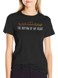 The Rhythm of My Heart Book Lover T-Shirt