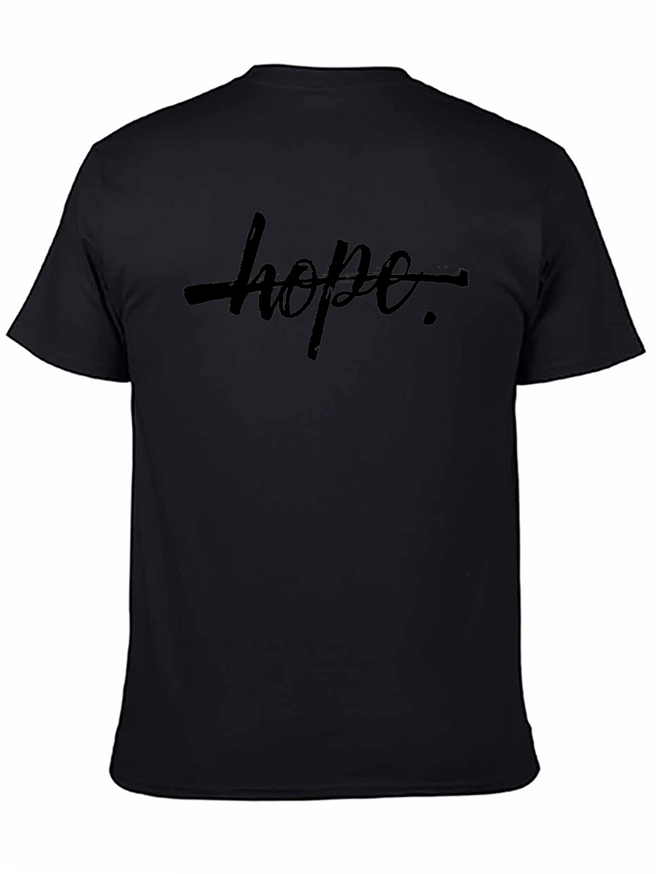 Edgy Hope Graphic Tee - Mens Black T-Shirt