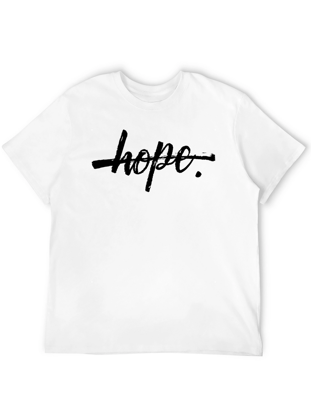 Edgy Hope Graphic Tee - Mens Black T-Shirt