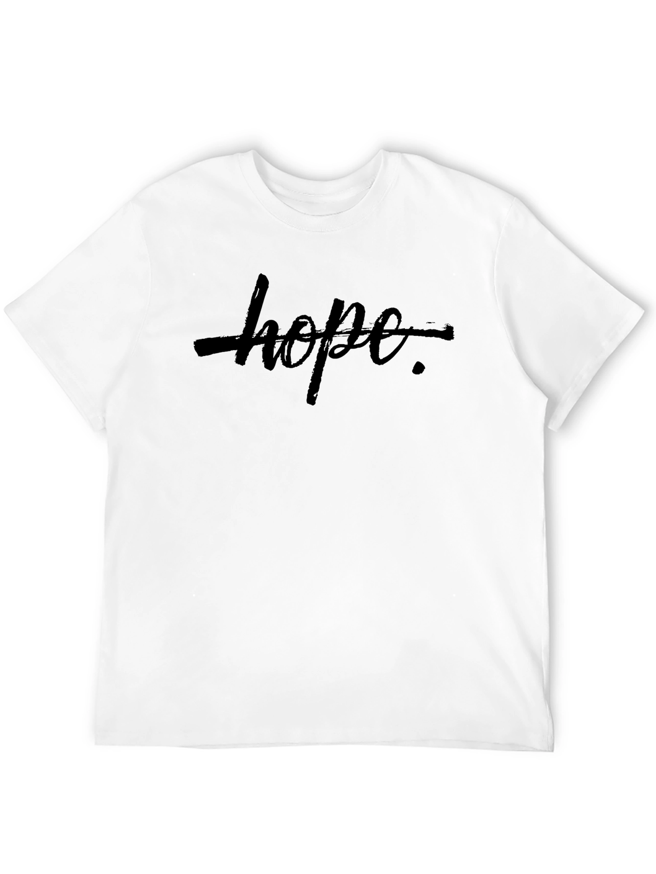 Edgy Hope Graphic Tee - Mens Black T-Shirt