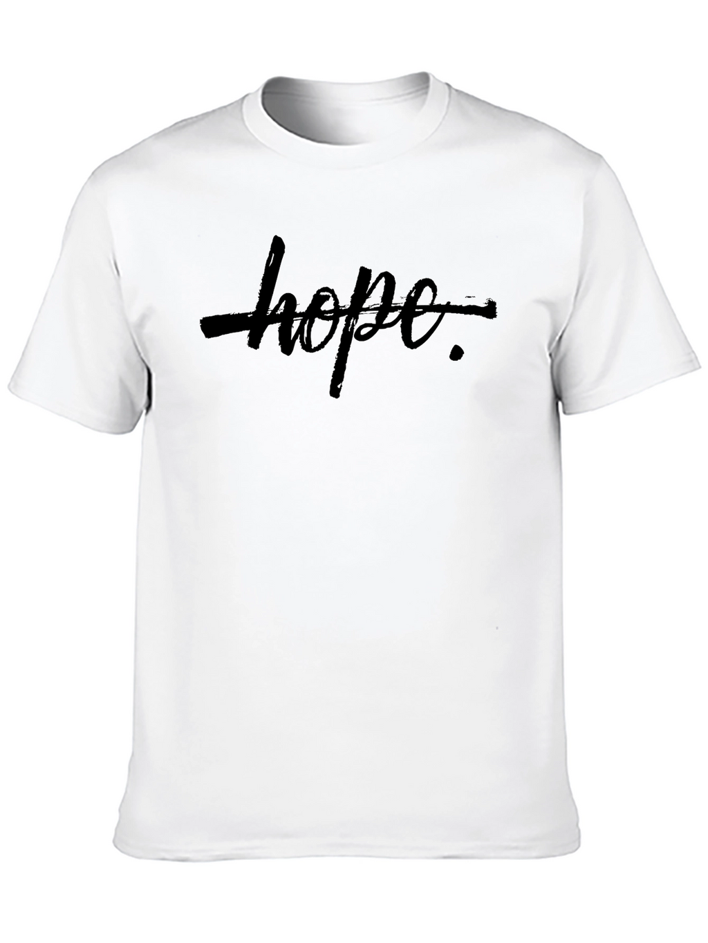 Edgy Hope Graphic Tee - Mens Black T-Shirt