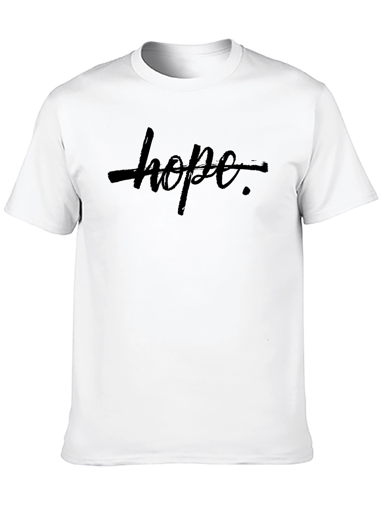Edgy Hope Graphic Tee - Mens Black T-Shirt