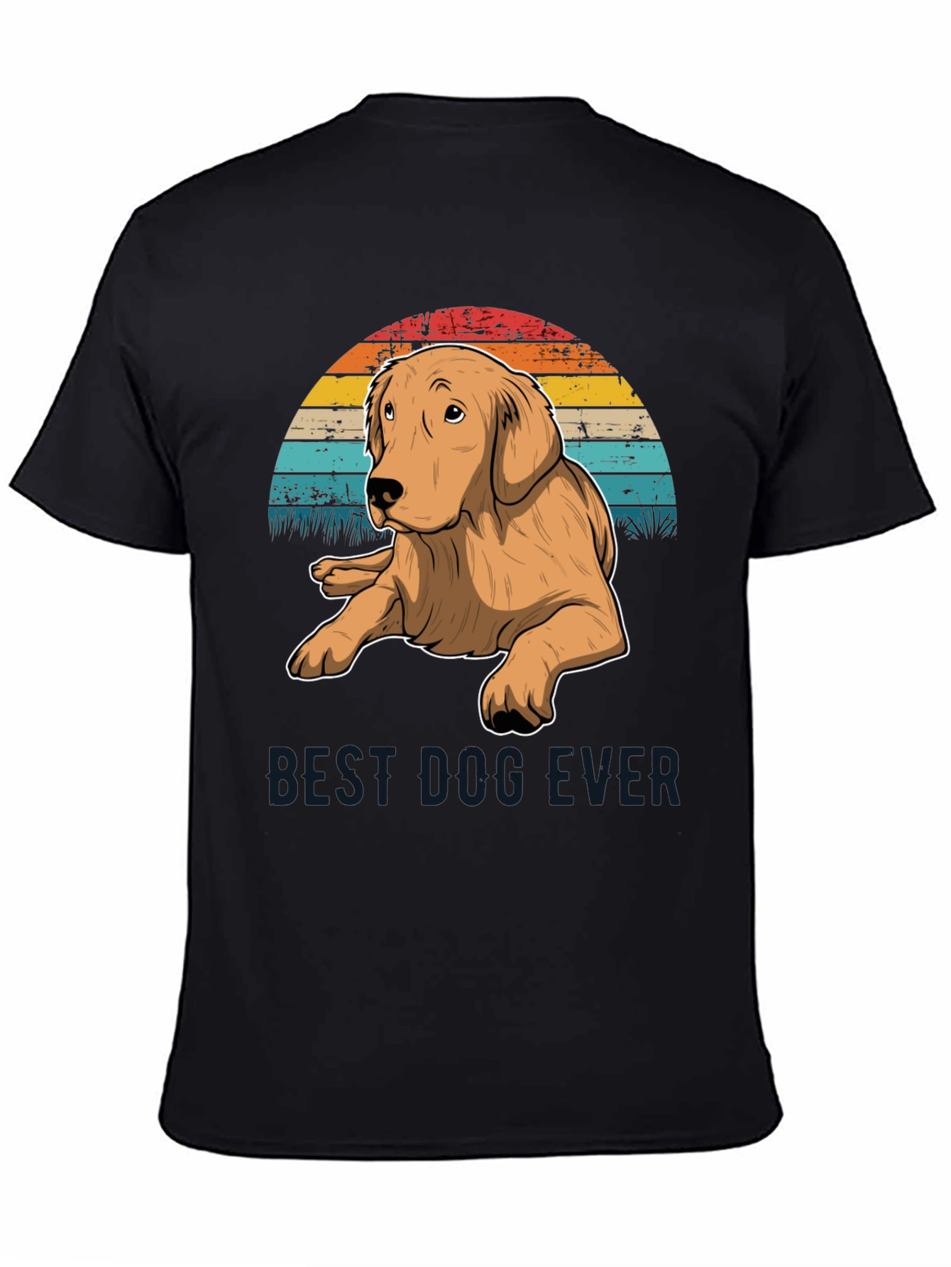 Best Dog Ever Golden Retriever T-Shirt – Retro Dog Lover Tee