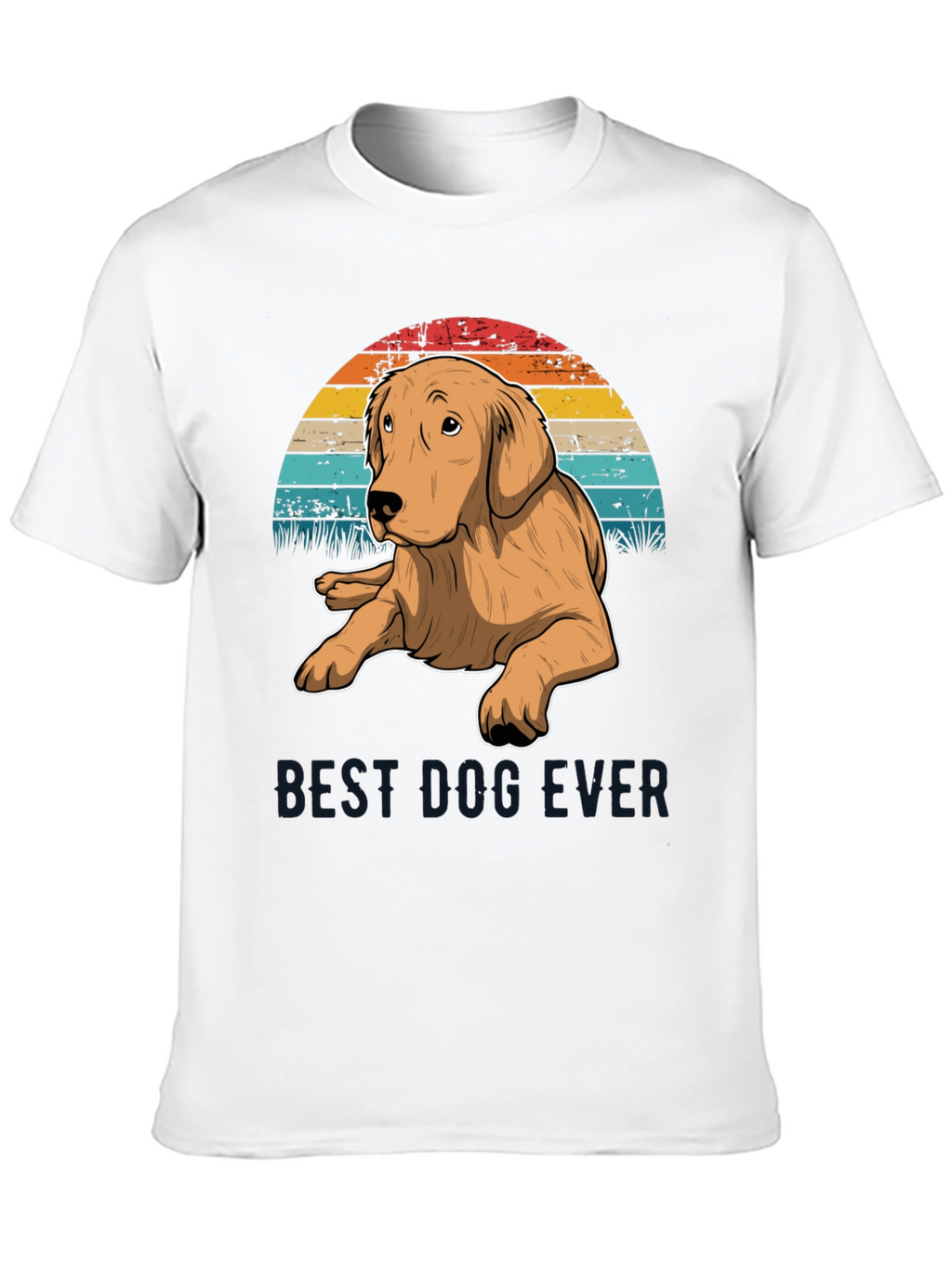 Best Dog Ever Golden Retriever T-Shirt – Retro Dog Lover Tee