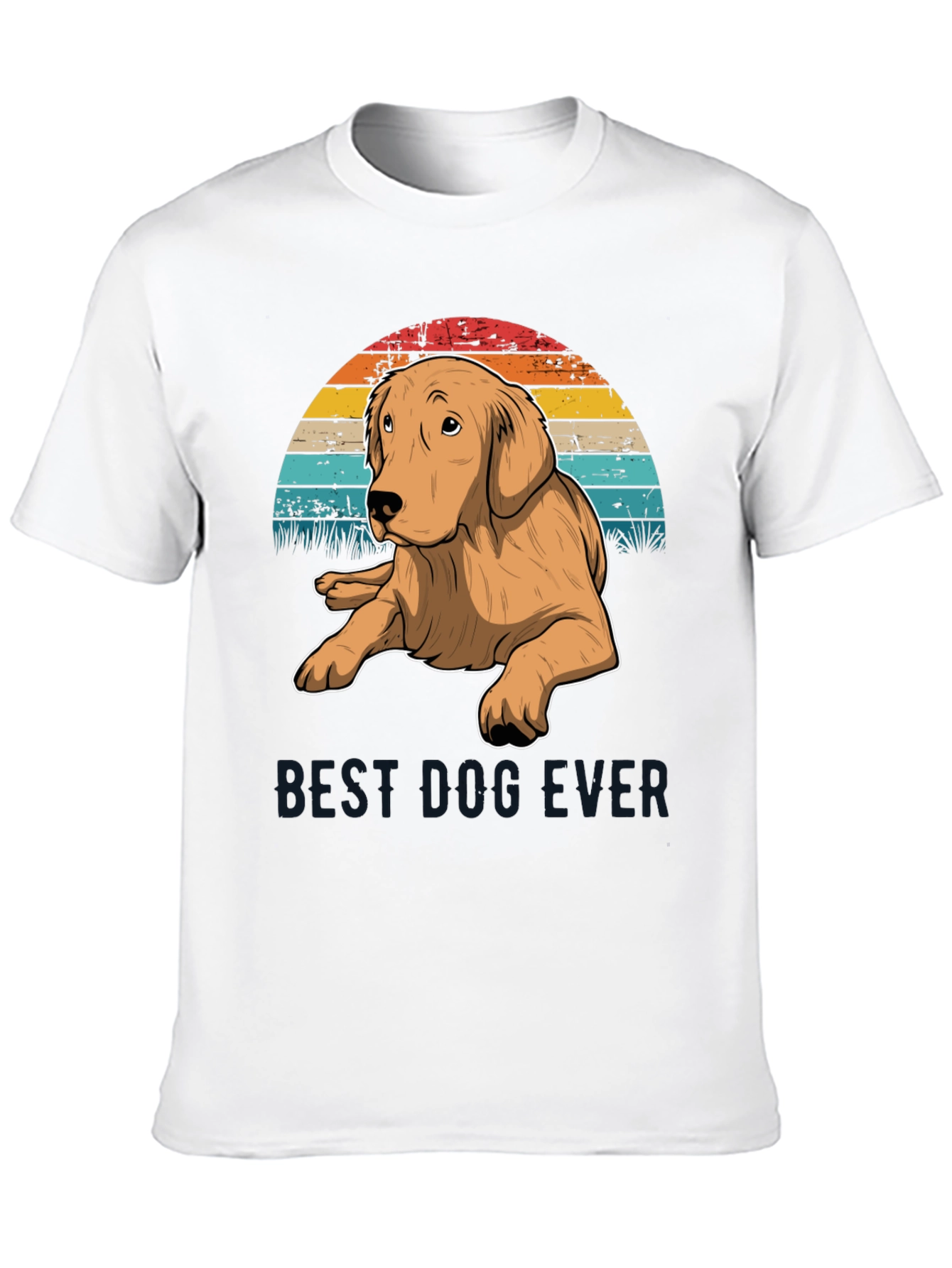 Best Dog Ever Golden Retriever T-Shirt – Retro Dog Lover Tee