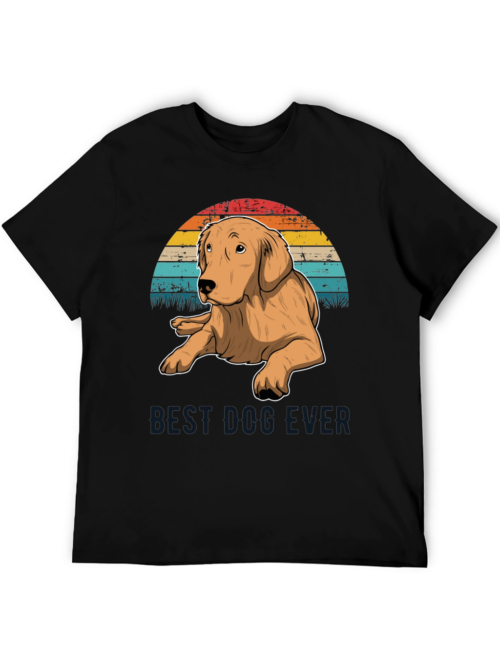 Best Dog Ever Golden Retriever T-Shirt – Retro Dog Lover Tee