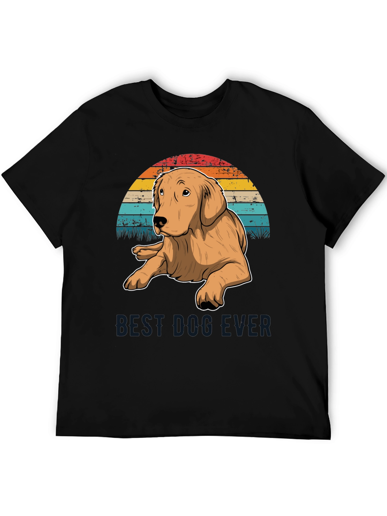 Best Dog Ever Golden Retriever T-Shirt – Retro Dog Lover Tee