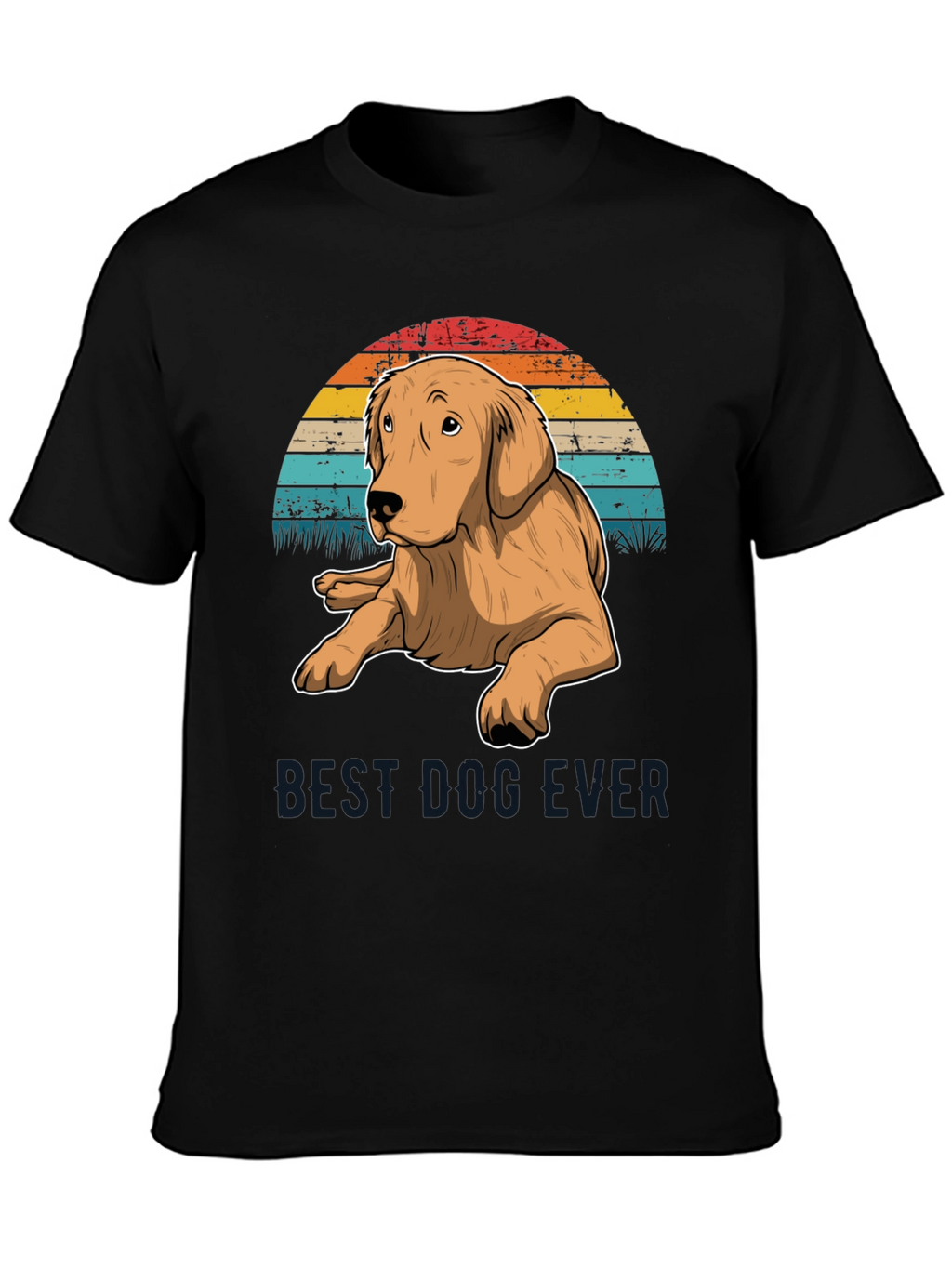 Best Dog Ever Golden Retriever T-Shirt – Retro Dog Lover Tee