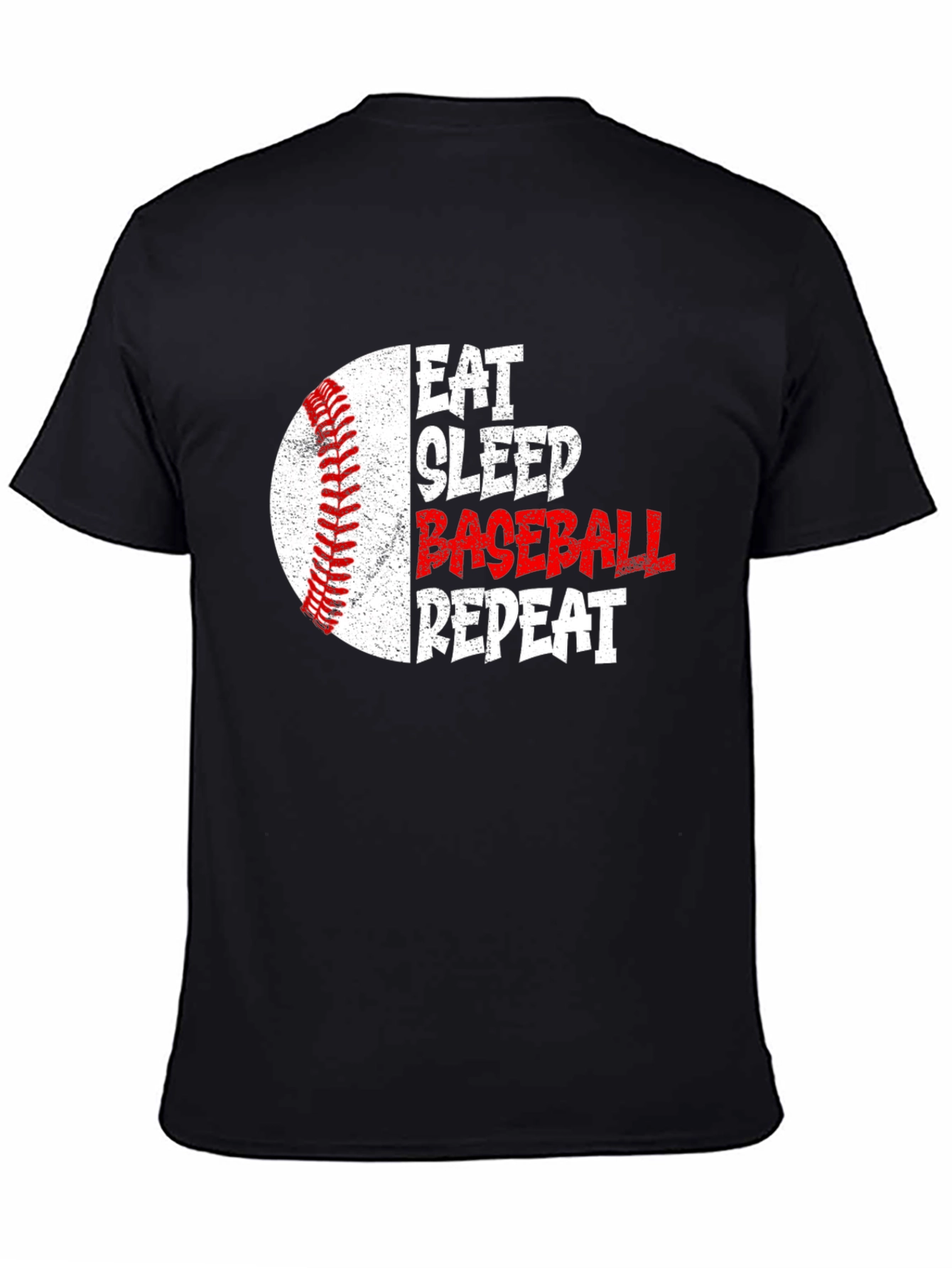 Eat Sleep Baseball Repeat Graphic Tee