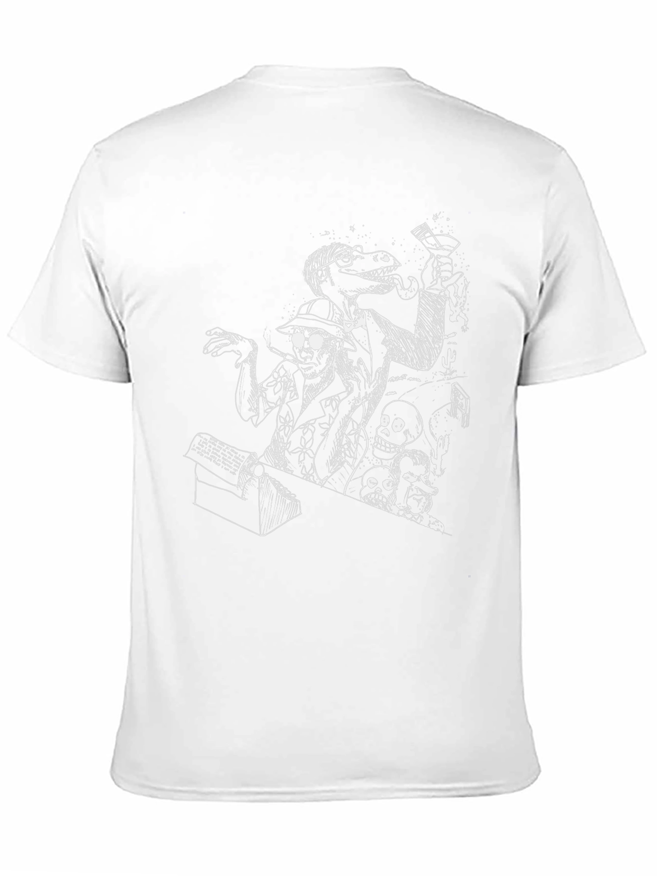 Edgy Black T-Shirt with Unique Graphic Print