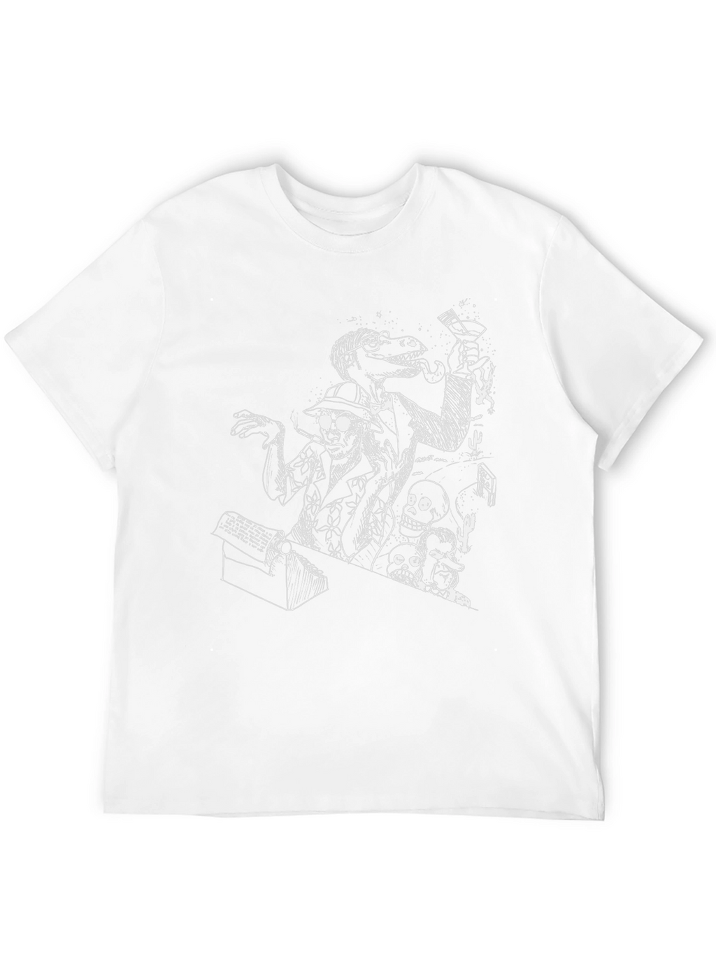 Edgy Black T-Shirt with Unique Graphic Print