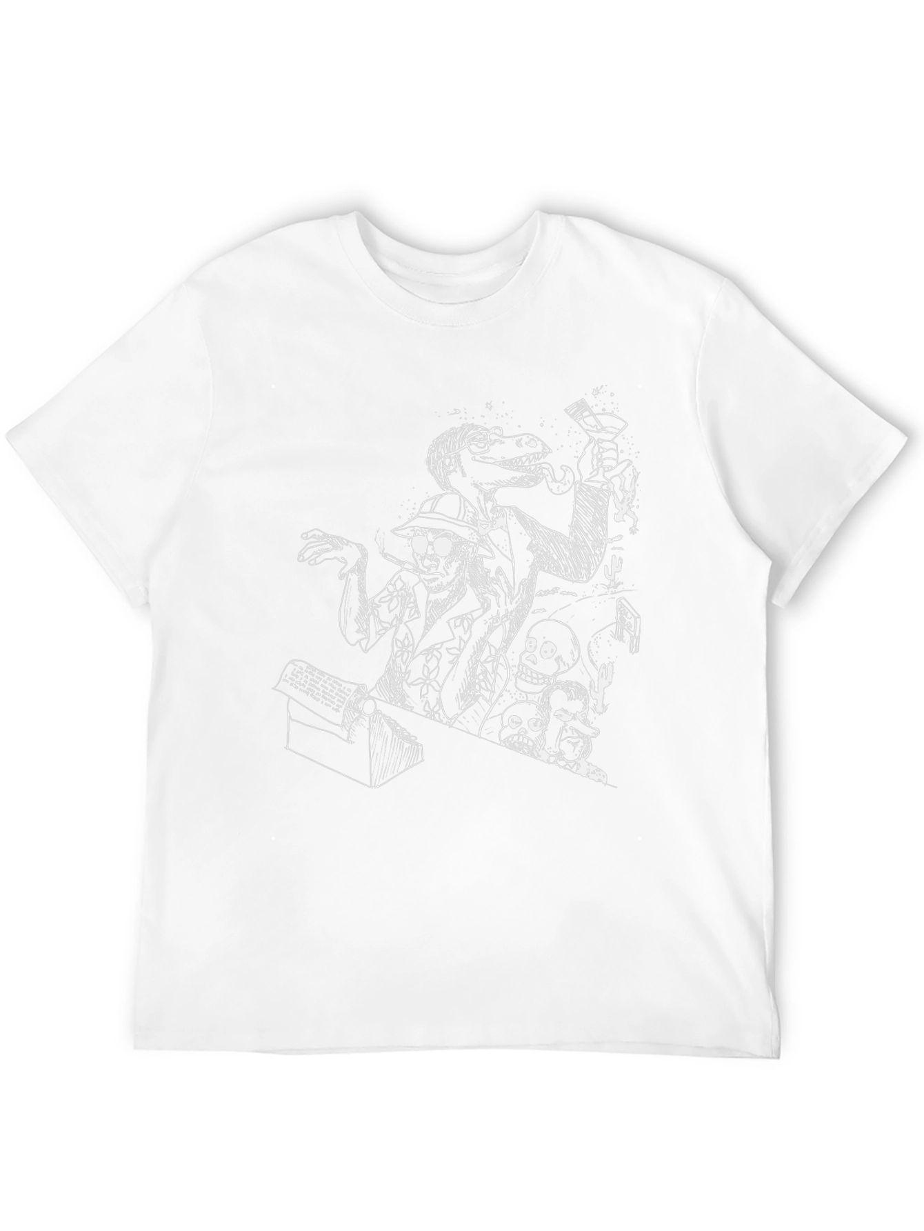 Edgy Black T-Shirt with Unique Graphic Print