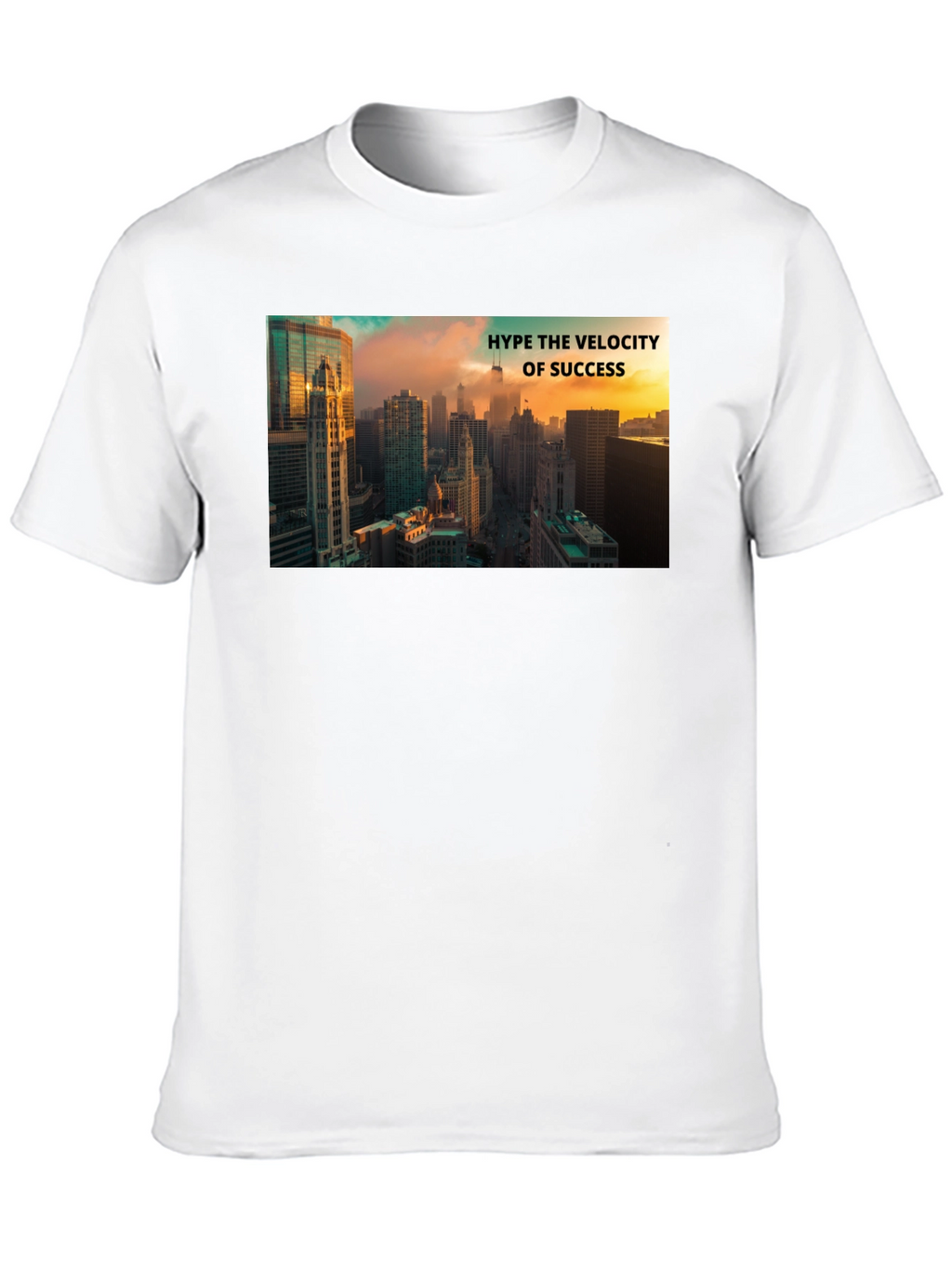 Success Velocity Cityscape Black T-Shirt