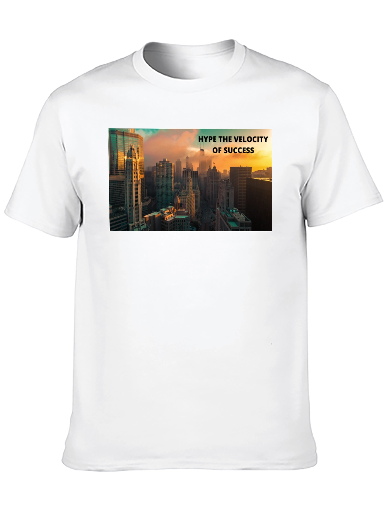 Success Velocity Cityscape Black T-Shirt