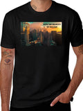 Success Velocity Cityscape Black T-Shirt
