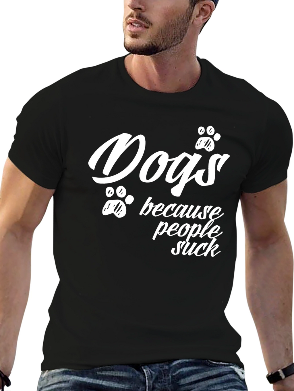 Dogs Because People Suck T-Shirt