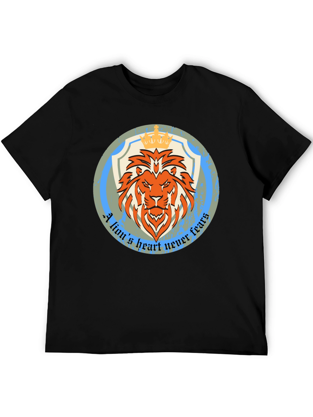 Lion Heart Graphic Tee - Never Fears
