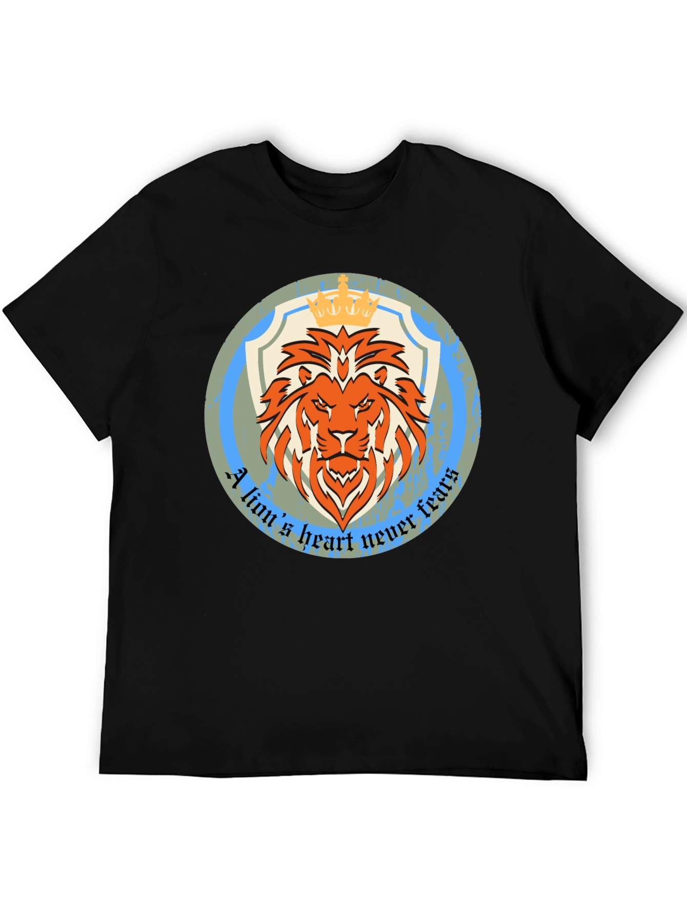 Lion Heart Graphic Tee - Never Fears