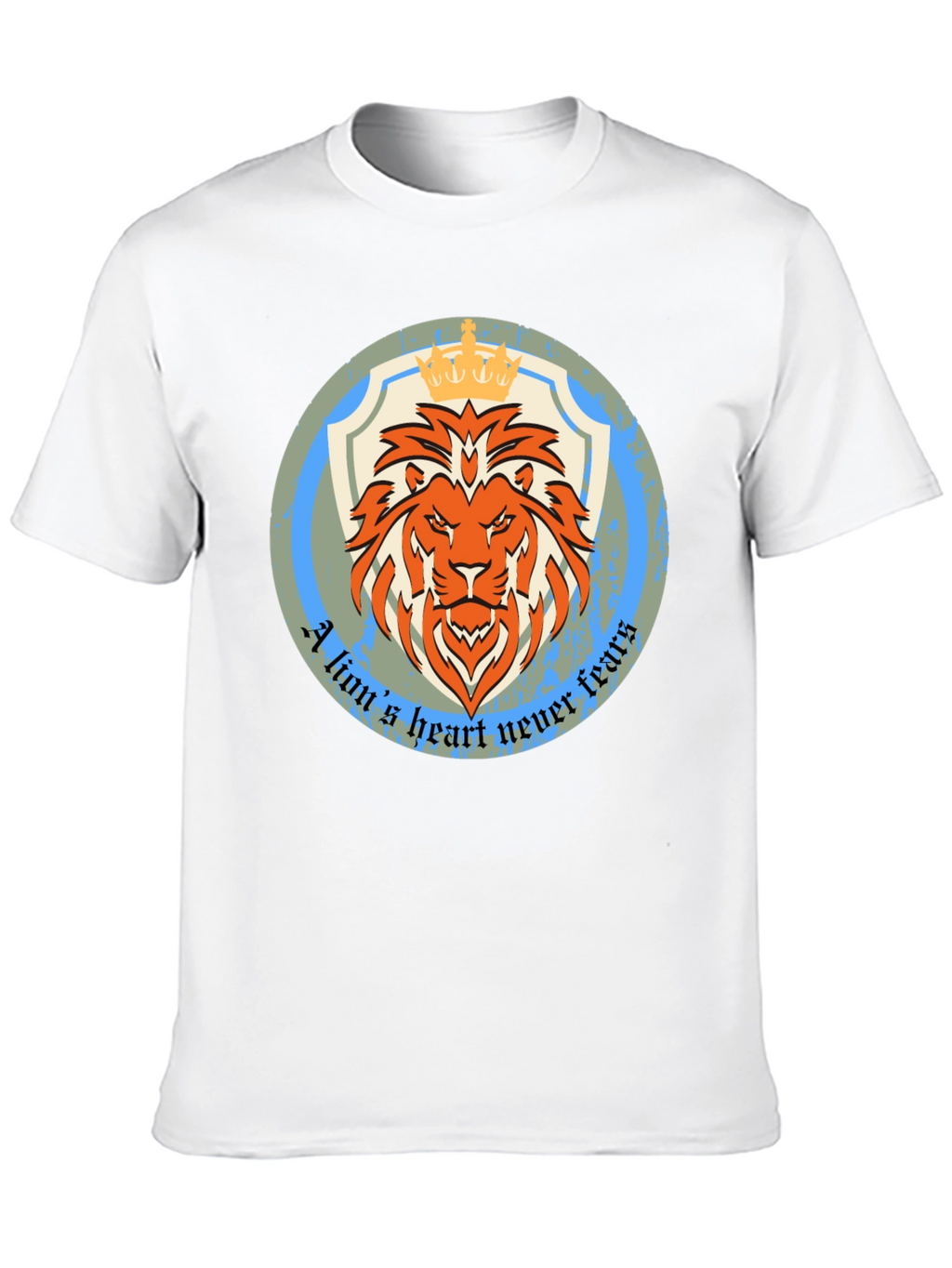 Lion Heart Graphic Tee - Never Fears