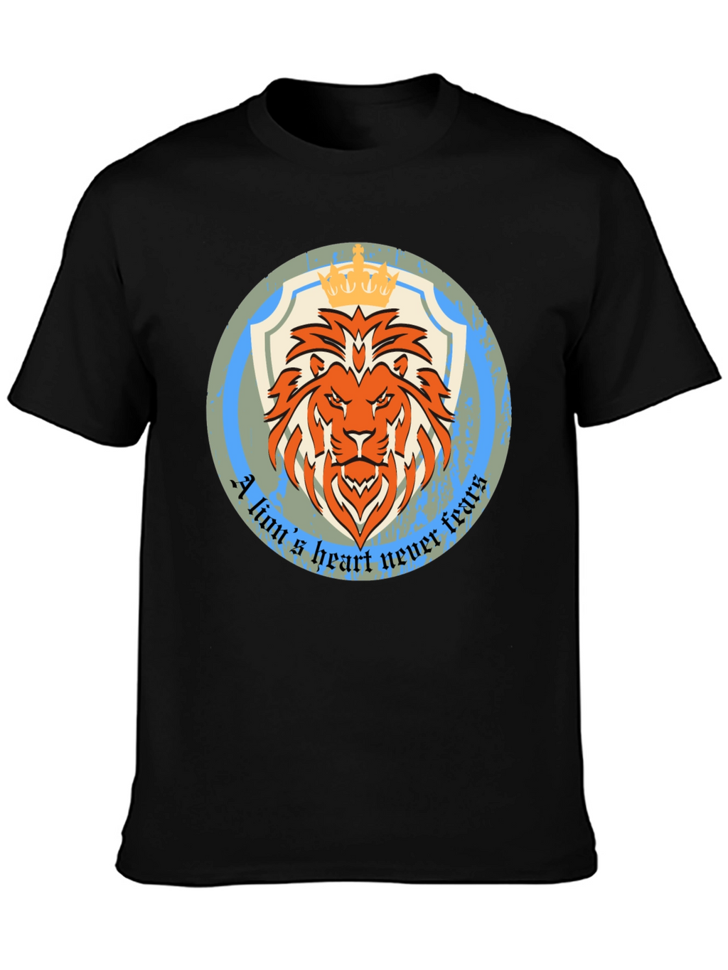 Lion Heart Graphic Tee - Never Fears