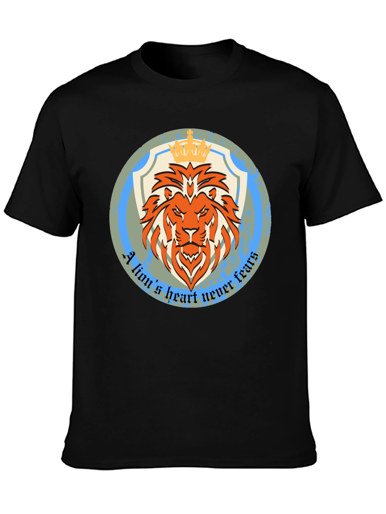 Lion Heart Graphic Tee - Never Fears
