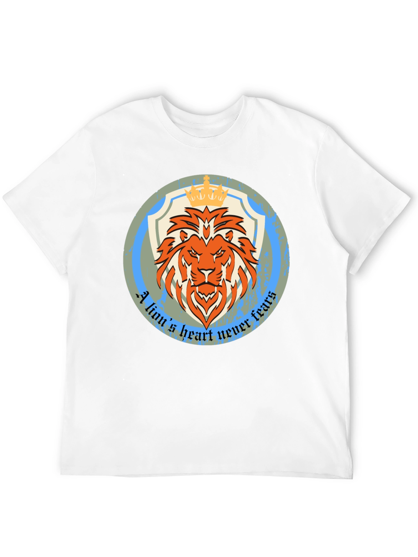 Lion Heart Graphic Tee - Never Fears