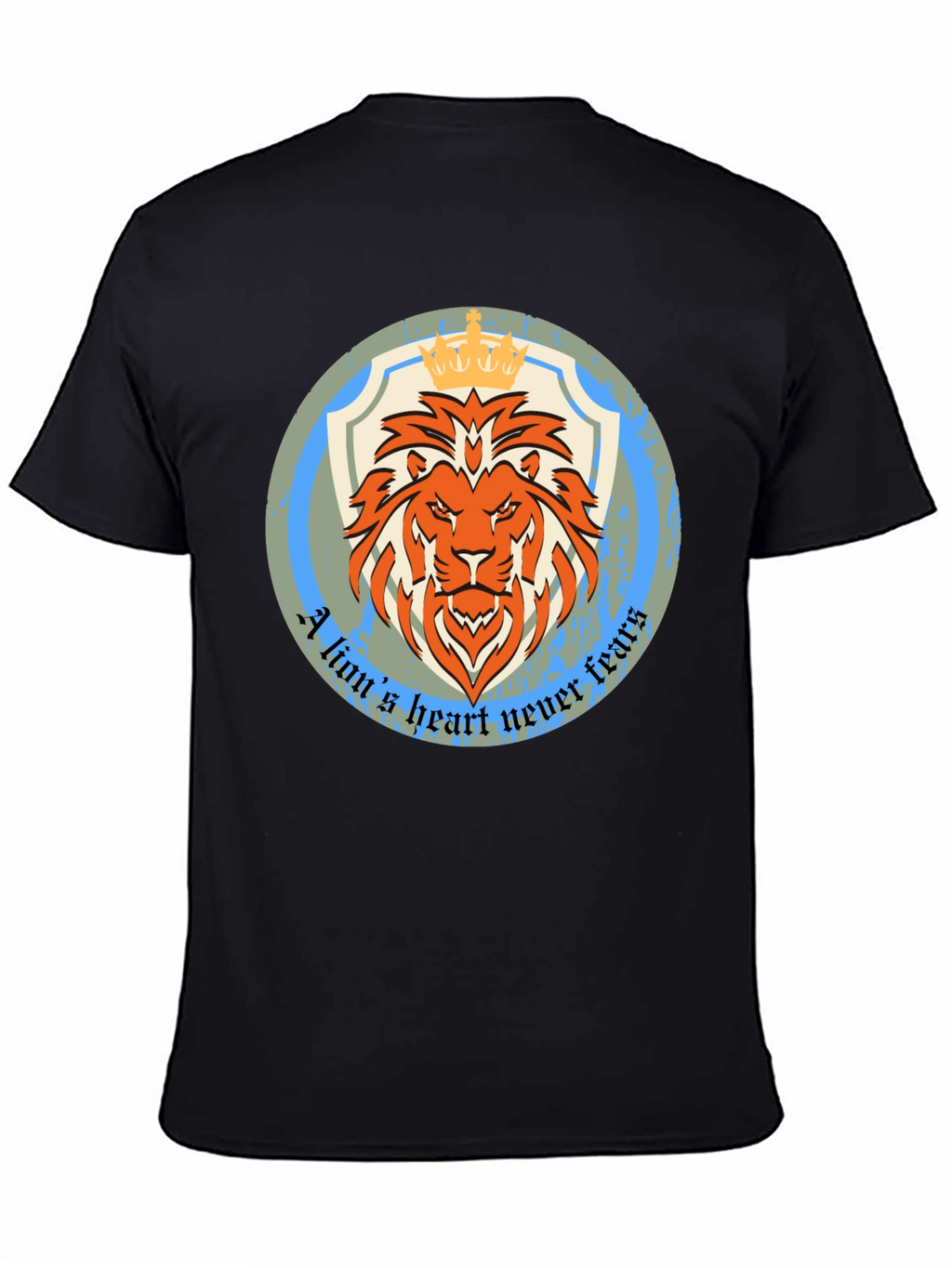 Lion Heart Graphic Tee - Never Fears