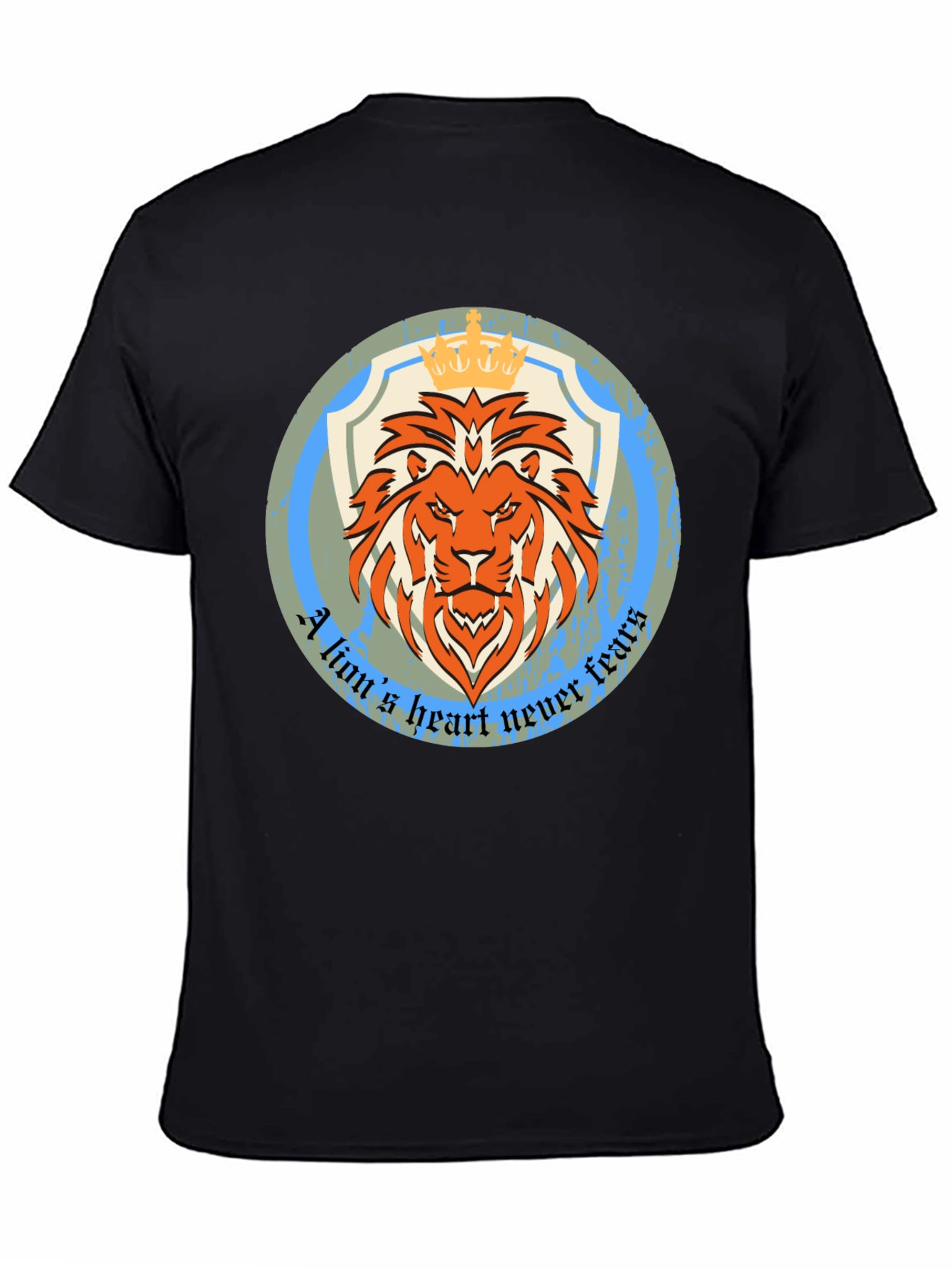 Lion Heart Graphic Tee - Never Fears