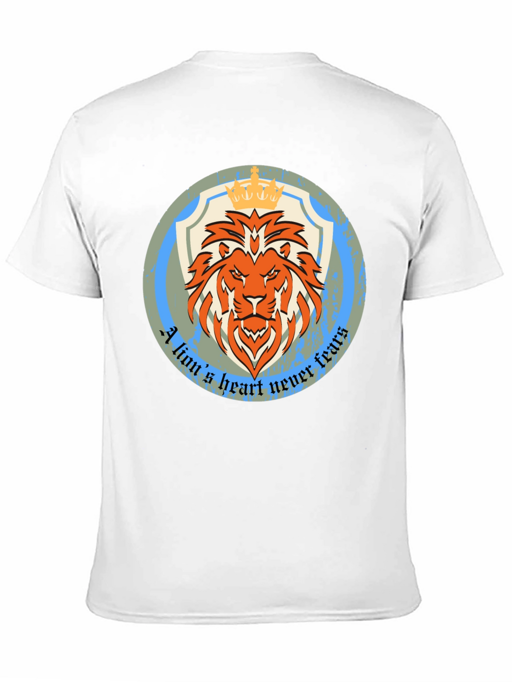 Lion Heart Graphic Tee - Never Fears