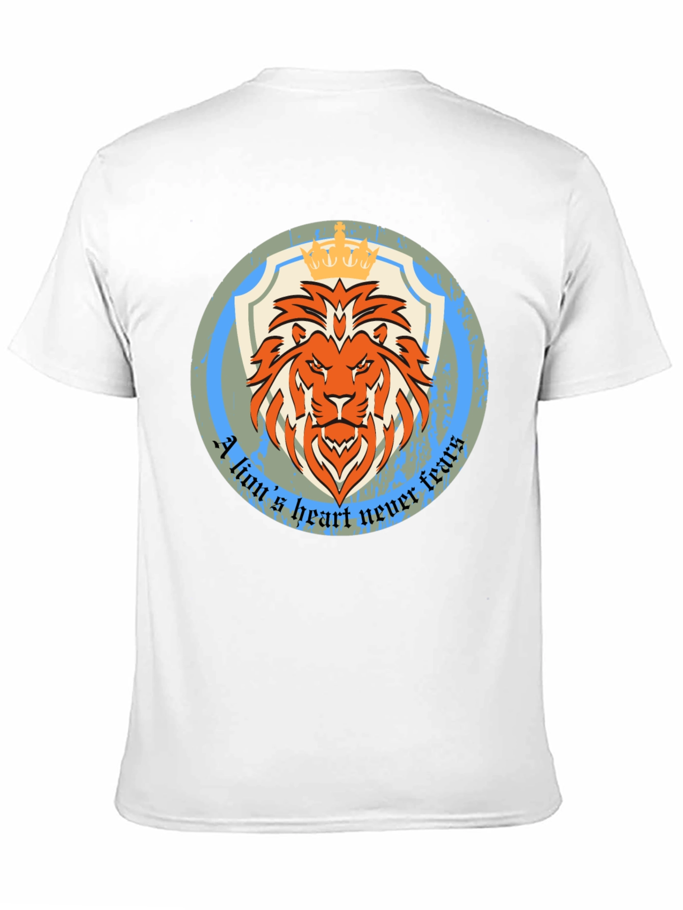 Lion Heart Graphic Tee - Never Fears