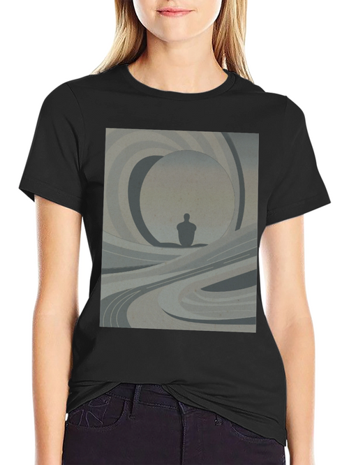 Abstract Silhouette Graphic Tee - Modern Art Shirt
