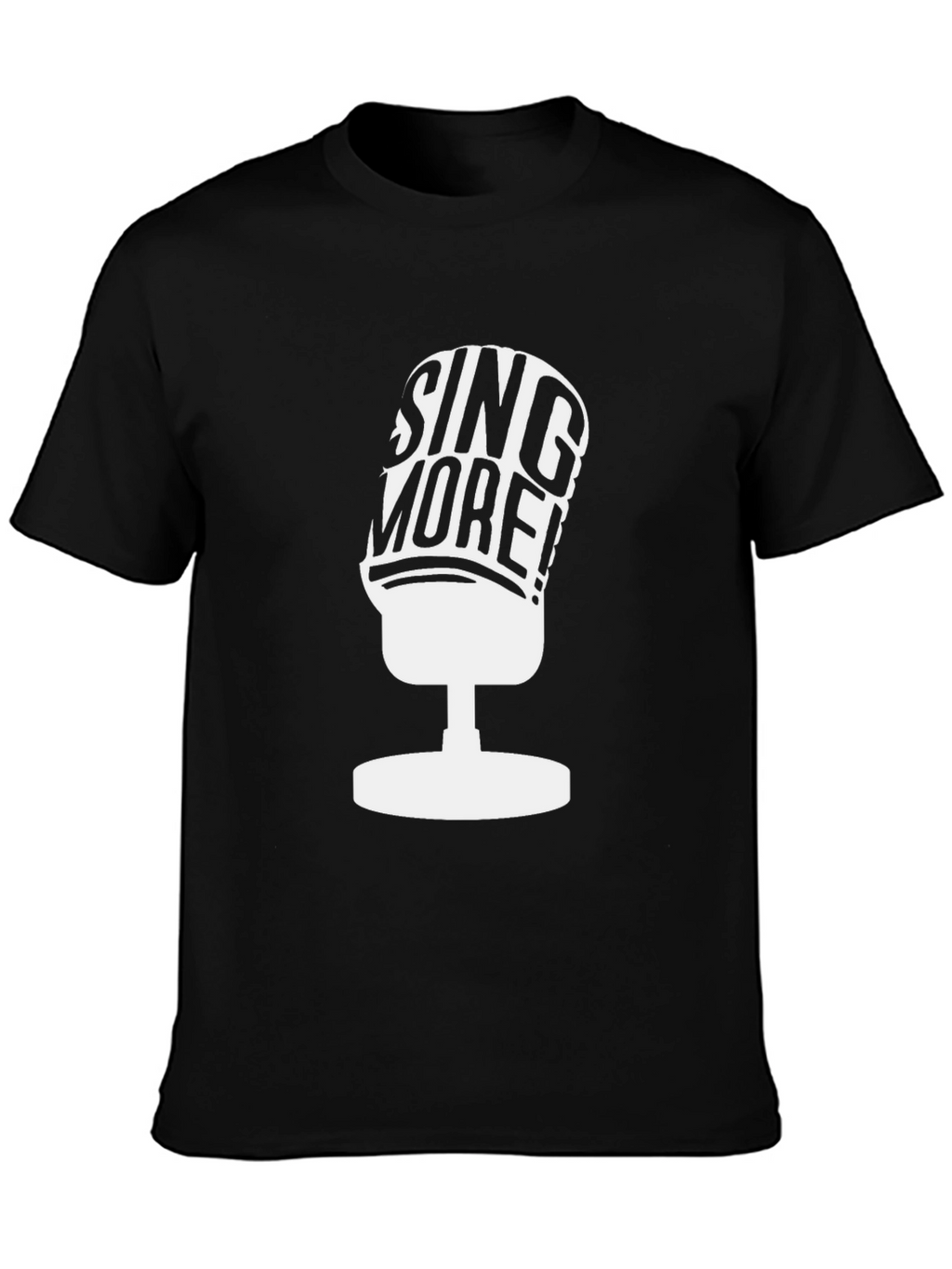 Sing More Graphic Tee - Black
